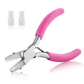 SPEEDWOX 3.5-Inch Double Nylon Flat Jaw Pliers for Jewelry Making Flat Nylon Jaw Pliers Small Plier Soft Jaws Plier Ring Bending Tool Jewelry Making Plyer Smooth Jaws Plyers - style: Flat Nylon Jaw Pliers