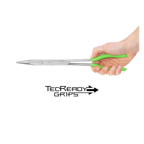 OEMTOOLS 22632 Long Needle Nose Pliers Set, 13" X-Type Pliers Set Kit, 45° Extended Reach, Rust Resistant, Heat-Treated Steel Construction, Automotive, Construction, and Jewelry Making Tools - style: 2 piece set