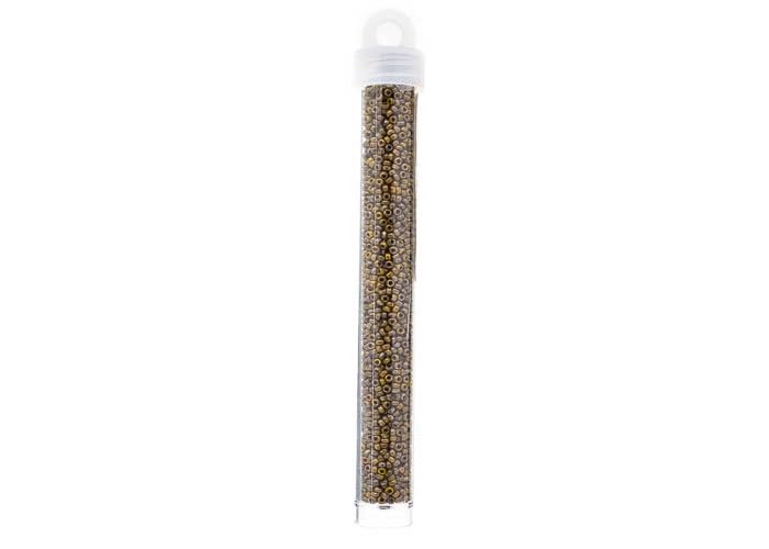 Miyuki Seed Bead 11/0 APX. 22 - g OP. Dk. Yellow Picasso Japanese Glass Seed Beads - color: Dk. Yellow Picasso