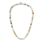 GAVU Hand-knotted Men's Beaded Necklace, Crystal Necklace for Men - color: Amazonite, size: 24"