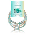 3Pcs Natural Healing Crystal Bracelets for Women Men, 4mm 6mm 8mm Beaded Stretch Bracelet Set, Black Tourmaline Natural Stone Gemstone Jewelry Gifts for Meditation, Reiki & Yoga - color: Amazonite