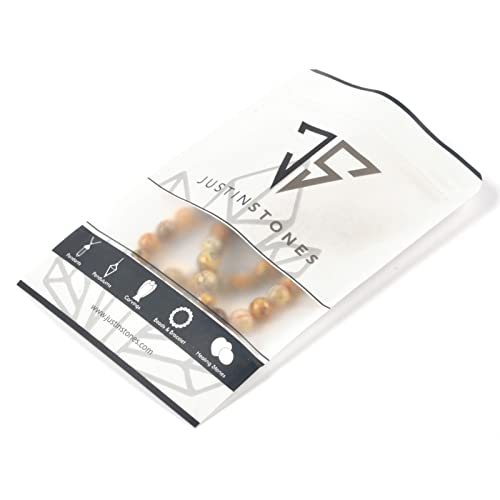 Natural Crazy Lace Agate 8mm Gemstone Faceted Round Loose Strand Beads for DIY Necklace Bracelet Jewelry Making 15 Inch - color: Crazy Lace Agate
