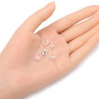 24pcs Adabele Austrian 8mm Faceted Teardrop Loose Crystal Beads Clear AB Compatible with 5500 Swarovski Crystals Preciosa SST-802 - color: Crystal Ab, size: 8mm x 6mm - 24pcs