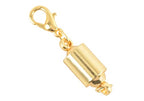 KONMAY 10 Sets Golden Screw-in Magnetic Necklace Clasps, Safety Magnetic Converter Clasps for Jewelry Making - color: Golden