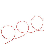 0.8mm Nylon Cord, Thread Chinese Knot Macrame Rattail Bracelet Braided String (Red)