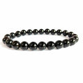 Handmade 8mm Beaded Bracelets For Men Protection Bracelet For Women Chakra Feng Shui Stretchy Handmade Lucky Money Stretchy Crystal Bracelets Best Gifts - color: Black Tourmaline 1PCS