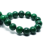 Natural African Green Jade Beads - African Green Jade Stone Beads for Bracelets, 8mm Round Loose Beads (44-47 Pcs, 8mm) - color: African Green Jade, size: 8mm