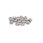 20pcs 925 Sterling Silver Open Crimp Bead Covers, 5MM, By CRAFT WIRE - color: 925 Sterling Silver, size: 5MM