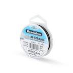 Beadalon 49 Strand Stainless Steel Bead Stringing Wire, .018 in / 0.46 mm, Black, 10 ft / 3.1 m - color: Black, style: .018 in / 0.46 mm, 10 ft / 3.1 m