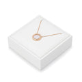 PU Leather Necklace Stand Display Holder Organizer Jewelry Showcase (White) - size: 3.15" x 3.15" x 0.97"