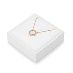 PU Leather Necklace Stand Display Holder Organizer Jewelry Showcase (White) - size: 3.15" x 3.15" x 0.97"