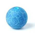 100Pcs Natural Stone 6mm Blue Frosted Spider Net Agate Round Loose Gemstone Energy Healing Beads Hole Size 1mm DIY Smooth Beads for Bracelet Necklace Jewelry Making - color: Blue Frosted Spider Net Agate, size: 6mm