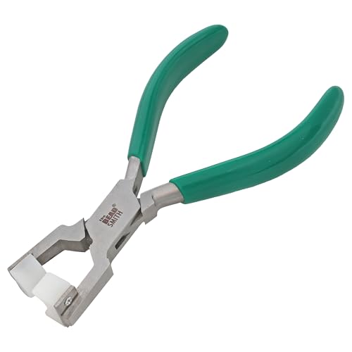 The Beadsmith Metal Bending Pliers – Pliers With Curved Nylon Jaws for Ring Shaping, 5.75 Inches, w/Double-leaf Springs, Non-Marring - style: ring bending