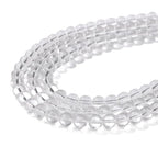 100PCS 8mm Natural Clear Quartz Beads Gemstone Round Loose Beads for Jewelry Making Chakra Crystal Stone Beads for Bracelets Necklace Earrings Making Supplies (100pcs/Strand)