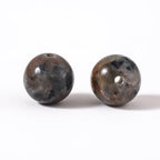 100Pcs Natural Stone 6mm Flame Stone Yooperlite Round Loose Gemstone Energy Healing Beads Hole Size 1mm DIY Smooth Beads for Bracelet Necklace Earrings Jewelry Making - color: Flame Stone Yooperlite, size: 6mm