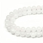 MJDCB Beads for Energy Bracelets Yoga Bracelet DIY Bracelet Natural Stone Beads White Jade 38 Pieces, 10mm - color: White Jade, size: 10mm