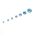 AD Beads 1440 Pieces Mixed Size Glue on Quality Glass Flatback Rhinestones Round Crystal Gems (05 Aquamarine) - color: Aquamarine 05