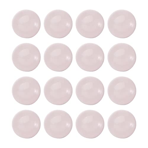 Crafans 50Pcs 8mm Half Round Gemstone Cabochons Natural Rose Quartz Flat Back Stone Cabochons Domes No Hole Healing Power Stone Chakra Crystal Beads for Jewelry Making - color: Rose Quartz, size: 8mm