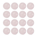 Crafans 50Pcs 8mm Half Round Gemstone Cabochons Natural Rose Quartz Flat Back Stone Cabochons Domes No Hole Healing Power Stone Chakra Crystal Beads for Jewelry Making - color: Rose Quartz, size: 8mm