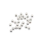 Beadalon Crimp Beads, Size #3, Silver Plated, 1.5 g, Approx. 27 pc - color: Silver, size: Size #3, 27 pc