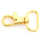CRAFTMEMORE 3/4 Inch Trigger Snap Hooks Classic Swivel Lobster Claw Clasps Purse Lanyard Clip 20 Pack CSPS (Gold) - color: Gold