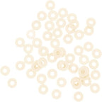 Mandala Crafts Cream Heishi Beads 4mm – 6000 Flat Polymer Disc Clay Beads for Adult Jewelry Making Spacer Beads, Bracelets, Necklaces, and Earrings - color: Cream, size: 4mm 6000 PCs