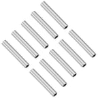 BENECREAT 10PCS 925 Sterling Silve Tube Spacer Beads, 10mm Small Long Beads for Jewelry Making Bracelets Necklaces Crafts Hole:1mm - size: Hole:1mm