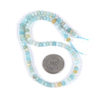 Amazonite 6mm Gemstone Faceted Rondelle Loose Beads DIY Jewelry Making Beads 16 Inch - color: Amazonite
