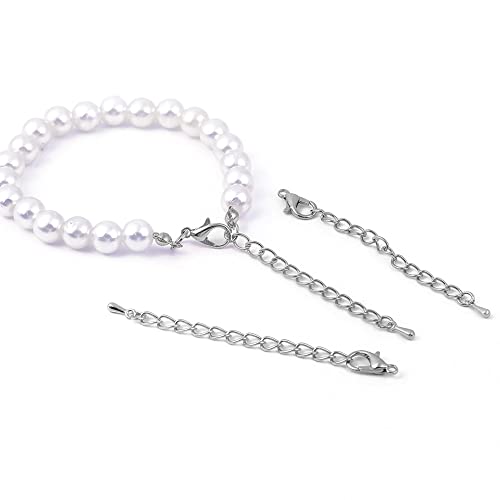 50 Pieces Silver Chain Extension, 2 Inch Stainless Steel Necklace Bracelet Extender, Pendant Anklet Extenders for Women, Jewelry Making With Durable Lobster Claw