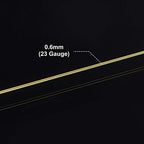 BENECREAT 22 Gauge 164FT Tarnish Resistant Gold Wire Jewelry Beading Wire for Beading Wrapping and Other Jewelry Craft Making - color: Gold, size: 22 Gauge