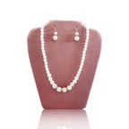 6Pcs/Set Necklace&Earring Display stand Velvet Jewelry Set Easel Display Rack Jewelry Display Stand for Vendors Jewelry Bust (Pink, M) - size: M