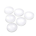 Craftdady 50Pcs Transparent Glass Cabochons 39.5-40mm Clear Glass Flat Back Dome Tile Half Round Cabochon Covers for Photo Pendant Jewelry Making - color: Transparent Clear, size: 40mm Round