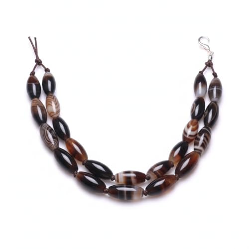 Botswana Agate Beads for Jewelry Making Natural Gemstone Semi Precious 8x16mm Oval Rice 15" JOE FOREMAN - color: 8x16mm/oval rice botswana agate