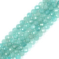 6mm Peruvian Amazonite Faceted Gemstone Round Loose Beads Strand 15.5-16" DIY Jewelry Making - color: Peruvian Amazonite