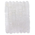 Natural White Crystal Disk Stone Spacer Beads 6x2mm 38cm/str Flat Rondelle Loose Semi Gemstone Caps for Making Bracelets Necklace - color: White Crystal