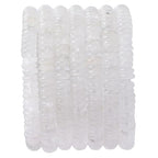 Natural White Crystal Disk Stone Spacer Beads 6x2mm 38cm/str Flat Rondelle Loose Semi Gemstone Caps for Making Bracelets Necklace - color: White Crystal