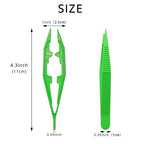 ZIQON 30PCS Plastic Tweezers Beads Tweezers for Dried Flowers Handmade Bead Tweezer Plastic Forceps Craft Tweezer for DIY Bead Jewelry Making Beading Project (30)