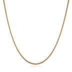 HZMAN Cuban Chain for Men - Stainless Steel Gold & Silver Diamond Cut Hip Hop Link Chains - 3.5mm/5mm/7mm/9mm - 16-30 Inch - color: 3.5mm Gold, size: 20In