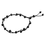 Amazing Gemstone Crystal Anklet Ankle Bracelets for Women - Waterproof Beaded Healing Crystal Anklets, Plus Size Chakra Gemstone Bead Anklet - color: Black Obsidian, style: Hand Knotted