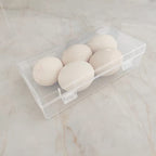 6 Pack Rectangular Clear Plastic Storage Containers Box with Hinged Lid for Beads and Other Small Craft Items (7.28 x 3.54 x 1.77 inch) - size: 7.28 x 3.54 x 1.77 inch