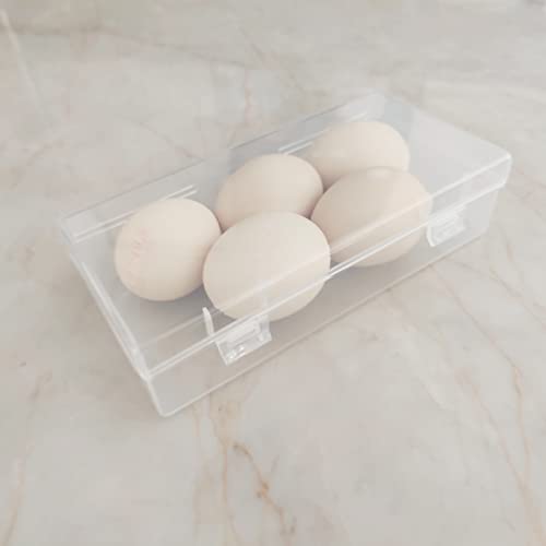 6 Pack Rectangular Clear Plastic Storage Containers Box with Hinged Lid for Beads and Other Small Craft Items (7.28 x 3.54 x 1.77 inch) - size: 7.28 x 3.54 x 1.77 inch