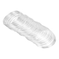 PATIKIL 100 Loops Memory Wire, 1pcs 1mm 18 Gauge Jewelry Wire Craft Wire Memory Steel Wire for Jewelry Making Bracelets Beading DIY Crafts, Silvery - color: Silvery