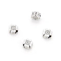 40pcs Four-Leaf Clover Flower Symbol of Good Luck Large Hole Loose Beads (4.5mm Hole) Antique Silver Metal Spacer for DIY Craft Jewelry Making MEC-E1 - size: Four-Leaf Clover