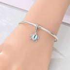 925 sterling silver Bead Charm for Pandora bracelets and Necklaces - Cute Heart Animal Ocean Pendant Bead Charms with Cubic Zirconia Mother's Day Jewelry Making DIY Gifts for Women Wife/Girlfriend - color: Sea Turtle Pendant