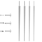 Piercing Taper Insertion Tool for Changing Jewelry – Piercing Ball Grabber Tool Sets with 14/16/18/20G Stainless Steel Threadless Insertion Pin for Ear Nose Lip - color: Set Straight Threadless 14G(1.6mm) 16G(1.2mm) 18G(1.0mm) 20G(0.8mm)