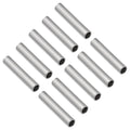 BENECREAT 10PCS 925 Sterling Silve Tube Spacer Beads, 10mm Long Bugle Seed Beads, Small Long Beads for Jewelry Making Bracelets Necklaces Crafts Hole:1.5mm - size: Hole:1.5mm