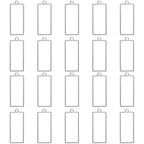 uxcell 25Pcs Alloy Open Bezel Pendants, Rectangle Hollow Frame Pendant Geometric Open Back Frame Pendant for Resin Jewelry Making Earrings Necklace Bracelet DIY, Silver Tone - color: Silver Tone, size: 1.93 x 0.8 inch