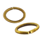 Mandala Crafts 1100 Pcs 7X5mm Antique Brass Oval Jump Rings - Nickel &, Easy to Use, Tarnish & Rust Resistant, Ideal for Jewelry Making & Crafting - color: Antique Brass, size: 7X5mm