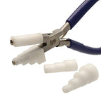 The Beadsmith Stepped Pliers with Interchangeable Nylon Jaws – 6.5 Inches (165mm) – Comfort Grip Handle with Double Leaf Springs – Jewelry Making Tool for Bending & Shaping Wire - style: Interchangeable