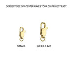 Ritastephens 10k Solid Yellow Gold Small Lobster Catch Lock Replacement Clasp